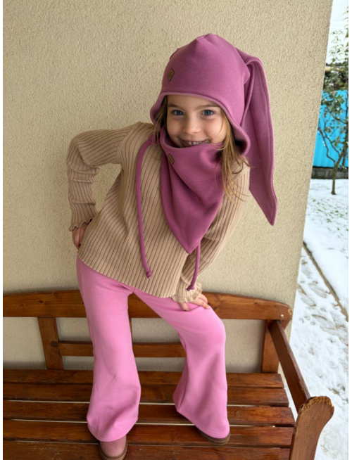 Warmkeeper trojuholníkový nákrčník podšitý warmkeeprom - tmavá staroružová