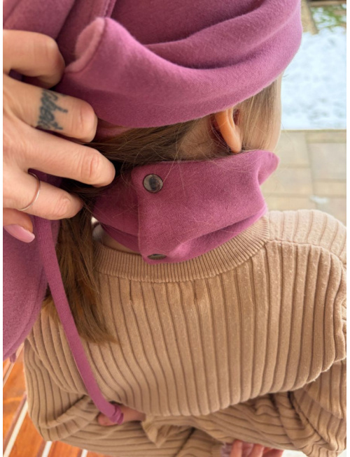 Warmkeeper trojuholníkový nákrčník podšitý warmkeeprom - tmavá staroružová