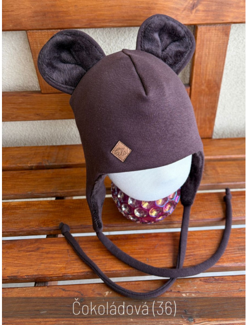 Warmkeeper ušiačka podšitá warmkeeprom POLAR - dvojvrstvová - MACKO - čokoládová
