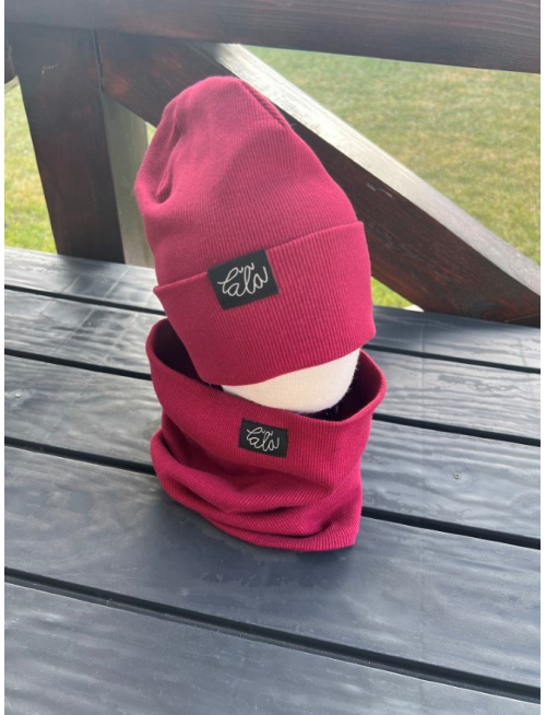 Rebro ŠMOLKO čiapka - bordová