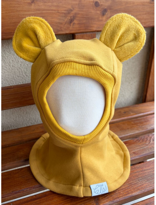 Warmkeeper kukla s uškami - MACKO - horčicová