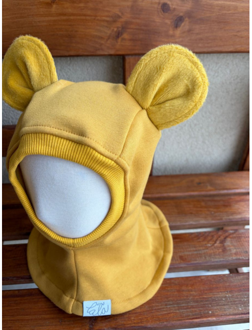 Warmkeeper kukla s uškami - MACKO - horčicová