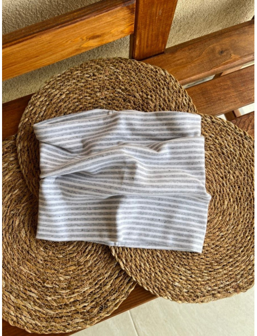 Žíhaný rebro tunel - sivý pásikavý