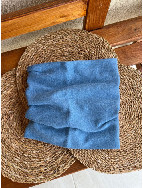 Žíhaný rebro tunel - kobaltový - POSLEDNÝ KUS