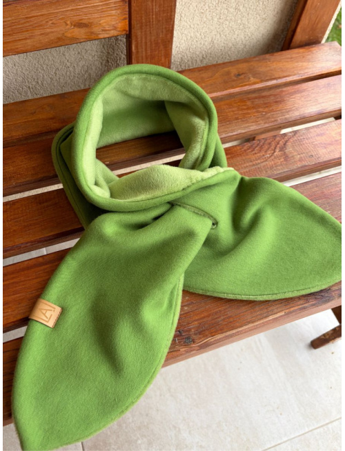 Warmkeeper šál s dierou podšitý warmkeeprom - obojstranný - hrachová