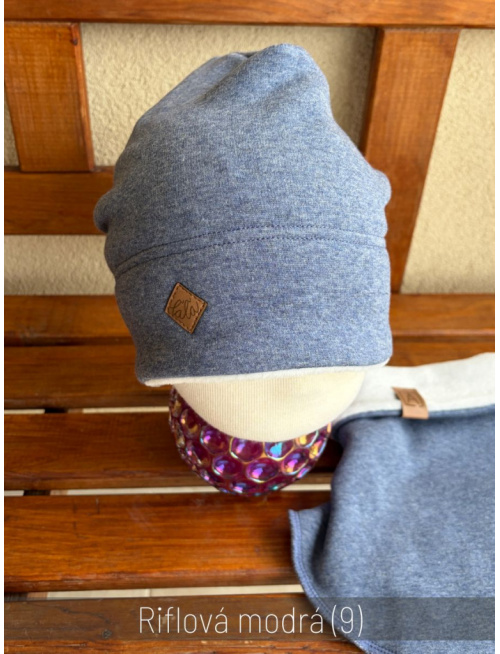 Warmkeeper šmolko čiapka - dvojvrstvová - riflová modrá