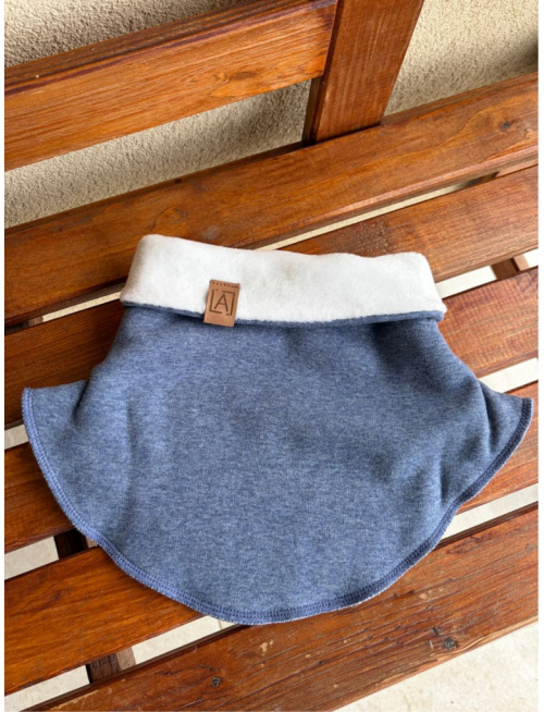 Warmkeeper tvarovaný nákrčník - obojstranný - riflová modrá