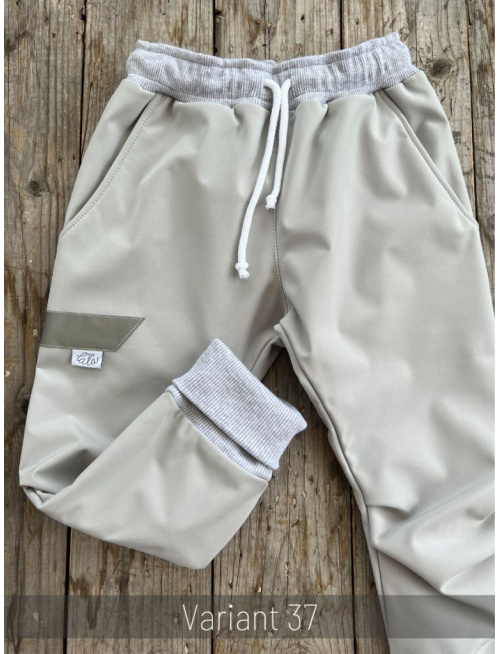 Softshell gate NEW s rastúcou manžetou - jeseň/ZIMA - svetlá sivá