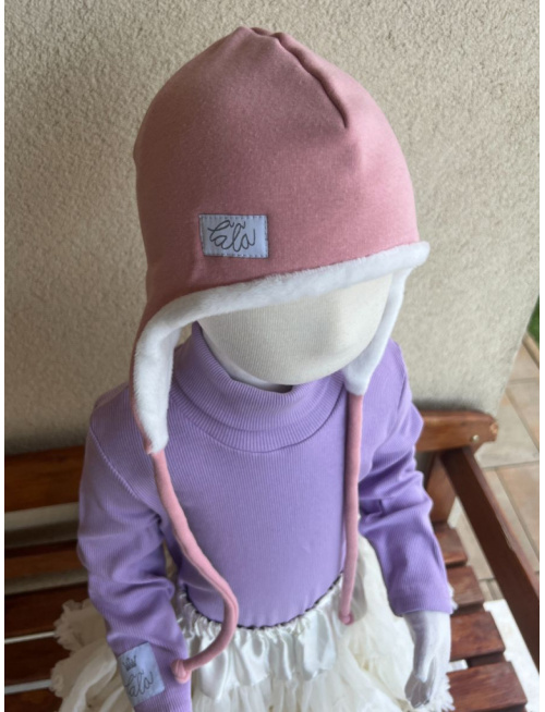 Warmkeeper ušiačka podšitá warmkeeprom - dvojvrstvová - svetlá staroružová - LEN DO VYPREDANIA ZÁSOB