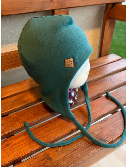 Warmkeeper ušiačka podšitá warmkeeprom - dvojvrstvová - smaragd