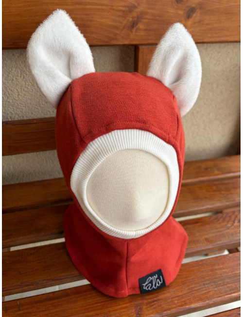 Warmkeeper kukla s uškami - MAČKA/LÍŠKA/VLK - terakota