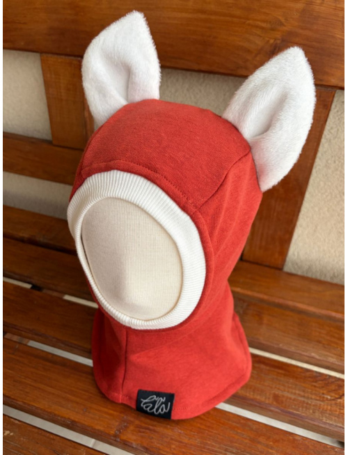 Warmkeeper kukla s uškami - MAČKA/LÍŠKA/VLK - terakota