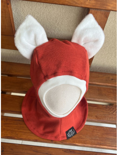 Warmkeeper kukla s uškami - MAČKA/LÍŠKA/VLK - terakota