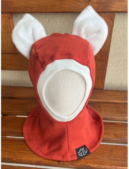 Warmkeeper kukla s uškami -  MAČKA/LÍŠKA/VLK - terakota