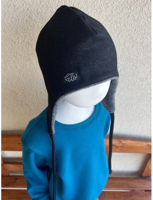 Warmkeeper ušiačka podšitá warmkeeprom - dvojvrstvová - riflová tmavomodrá  - LEN DO VYPREDANIA ZÁSOB