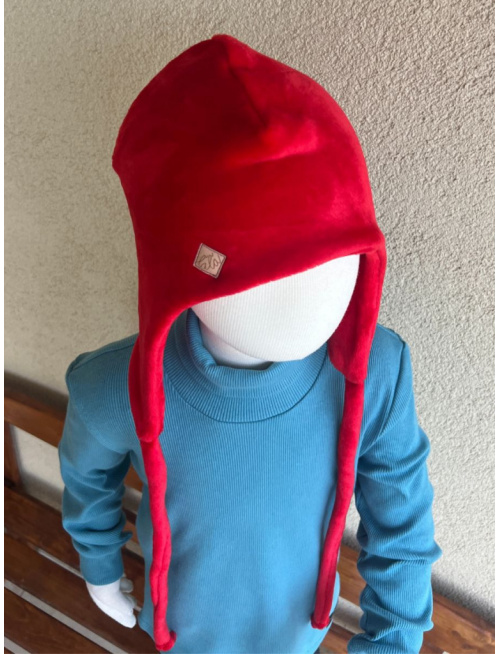 Warmkeeper ušiačka - POLAR - dvojvrstvová - červená - LEN DO VYPREDANIA ZÁSOB