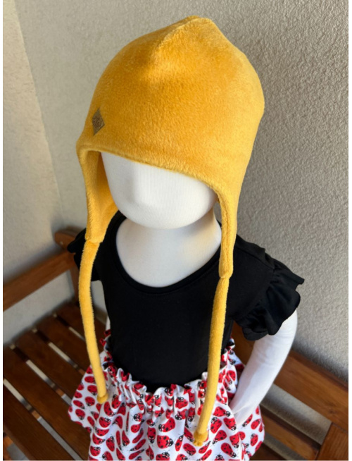 Warmkeeper ušiačka - POLAR - dvojvrstvová - horčicová