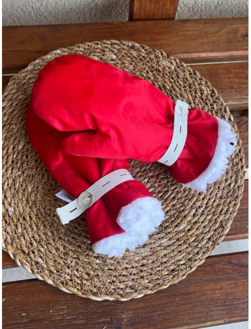 Šuštiakové rukavice podšité barančekom - červené