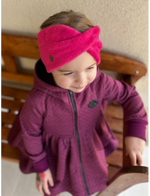 Preklopená warmkeeper POLAR čelenka - fuchsia