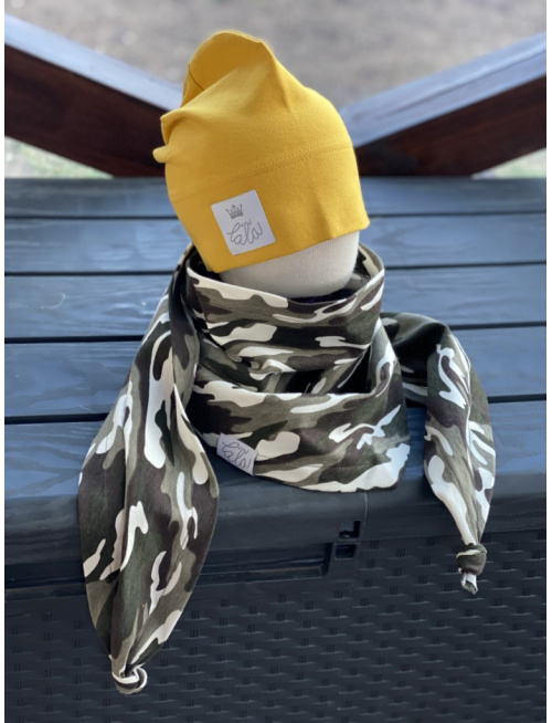 Šatka maskáč BIELY