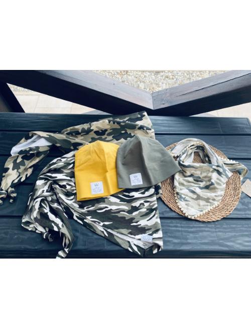 Šatka maskáč BIELY