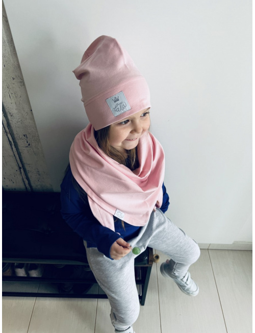 Šatka tepláková jednofarebná EXTRA MAXI - baby ružová