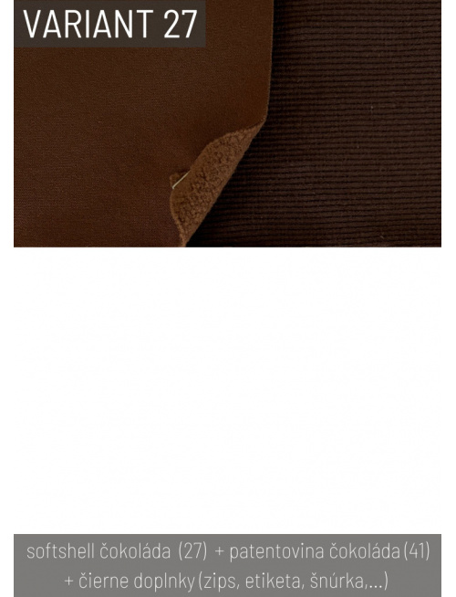 Vzorkovník - Zimný softshell - ĽAĽA varianty