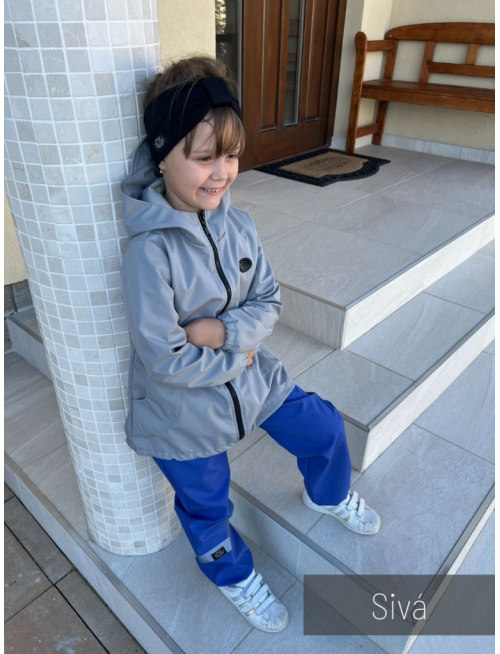 Softshell bunda/parka - jar/JESEŇ - sivá