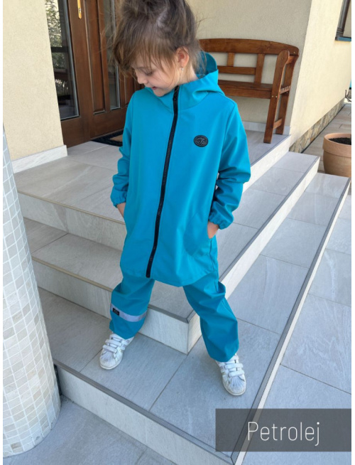 Softshell bunda/parka - jar/JESEŇ - petrolej