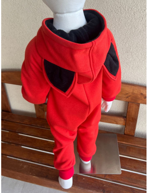 Overal - warmkeeper - MAČKA/LÍŠKA/VLK - tehlová