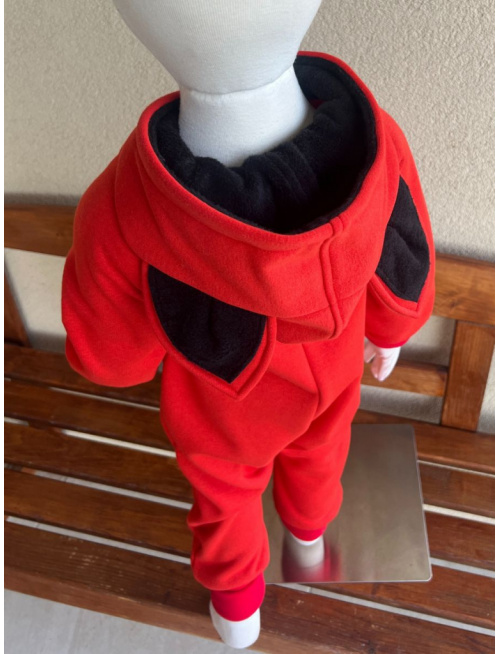 Overal - warmkeeper - MAČKA/LÍŠKA/VLK - tehlová