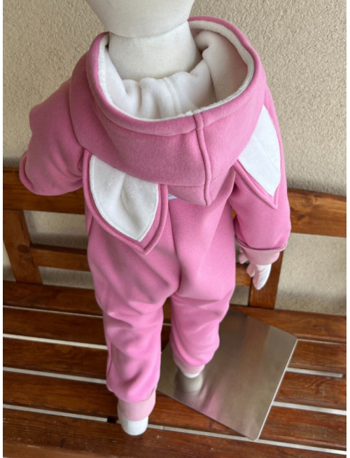 Overal - warmkeeper - MAČKA/LÍŠKA/VLK - jasná staroružová