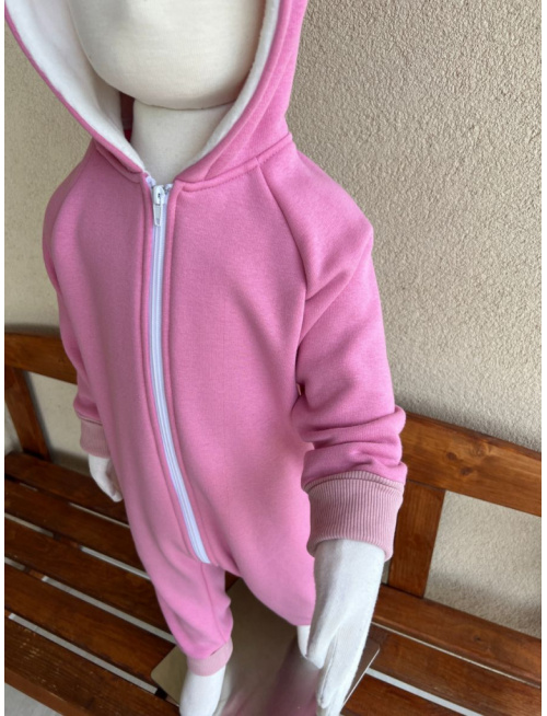 Overal - warmkeeper - MAČKA/LÍŠKA/VLK - jasná staroružová