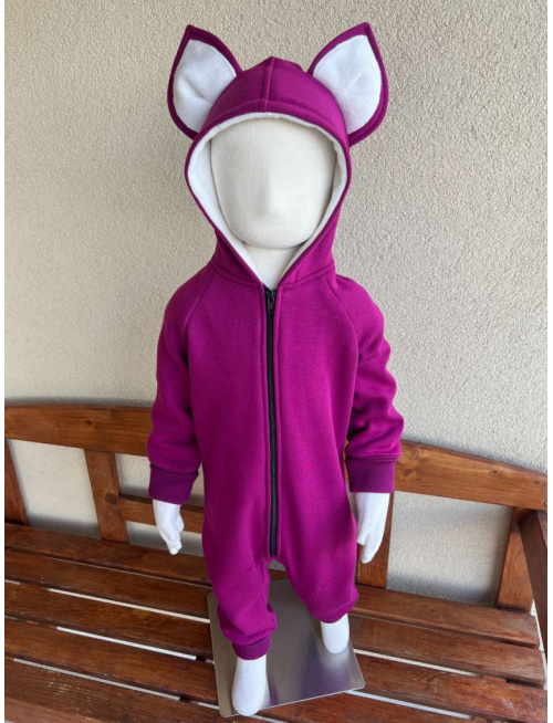 Overal - warmkeeper - MAČKA/LÍŠKA/VLK - ostružina