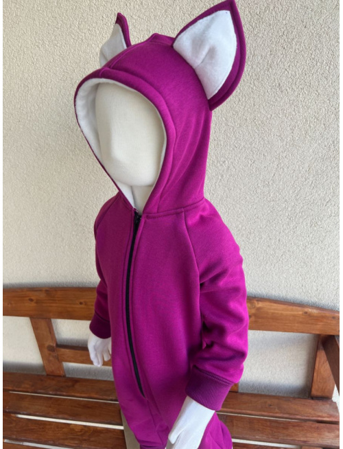 Overal - warmkeeper - MAČKA/LÍŠKA/VLK - ostružina