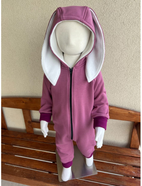 Overal - warmkeeper - ZAJAČIK - tmavá staroružová