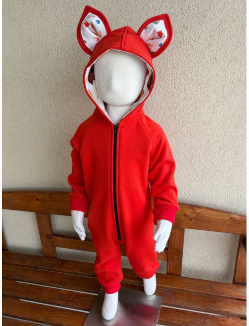 Overal - warmkeeper - MACKO - tehlová + vzor