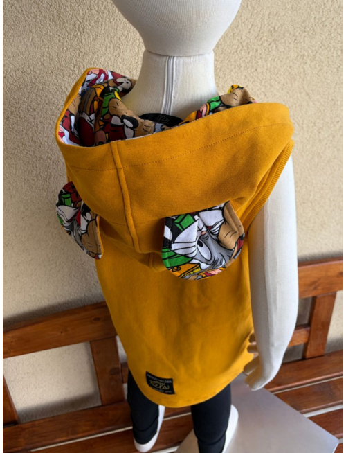 Rastúca PARMA vesta so šikmozipsom a uškami - ALEX