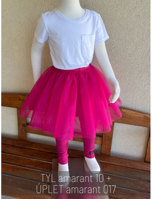 Úpletové legíny s tylovou sukňou