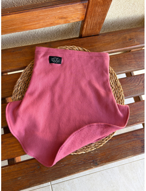 Parma tvarovaný nákrčník - jahodová - jednovrstvový