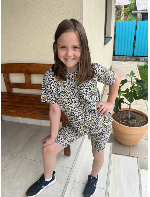 Súprava MEXICO - girl - LEOPARD - úplet