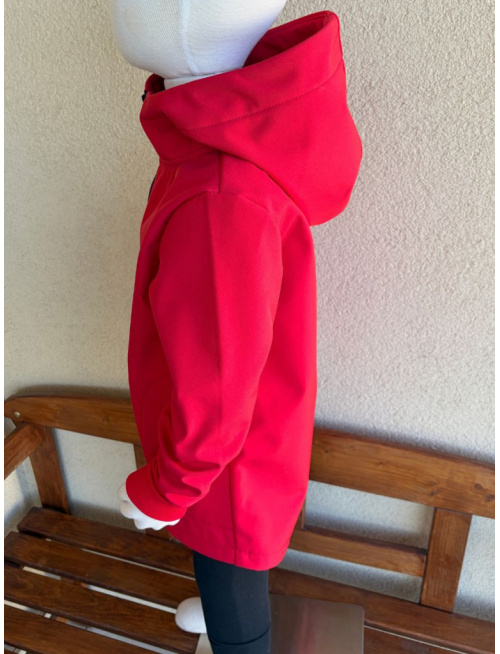 Rastúca softshell bunda s rovnozipsom a stojačikovou kapucňou - ALEX - jeseň/ZIMA