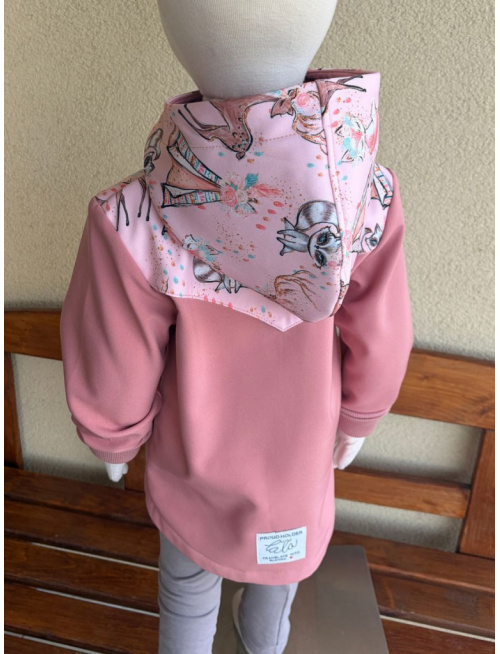 Rastúca softshell bunda s rovnozipsom a stojačikovou kapucňou - ALEX kombinovaná - jeseň/ZIMA - LEN DO VYPREDANIA ZÁSOB