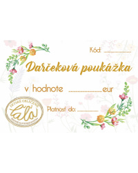 ► Darčekový poukaz